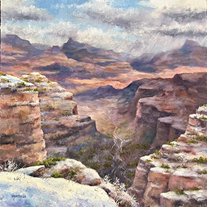 Image of Lance Montross' painting,,Canyon Colors